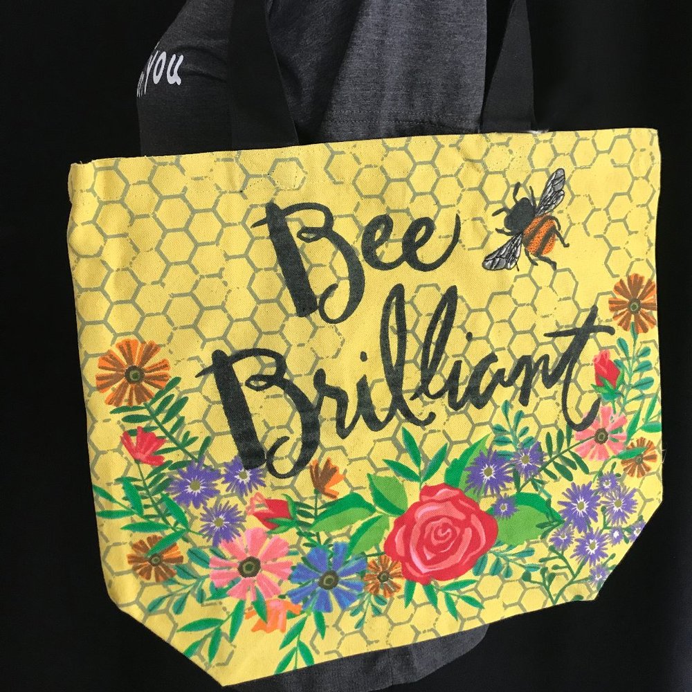 Bee Brilliant Canvas Tote
